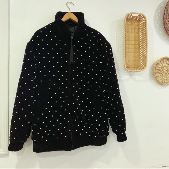 Vintage Adrianna Papell Pearl Embellished Jacket - Picture 2 of 10